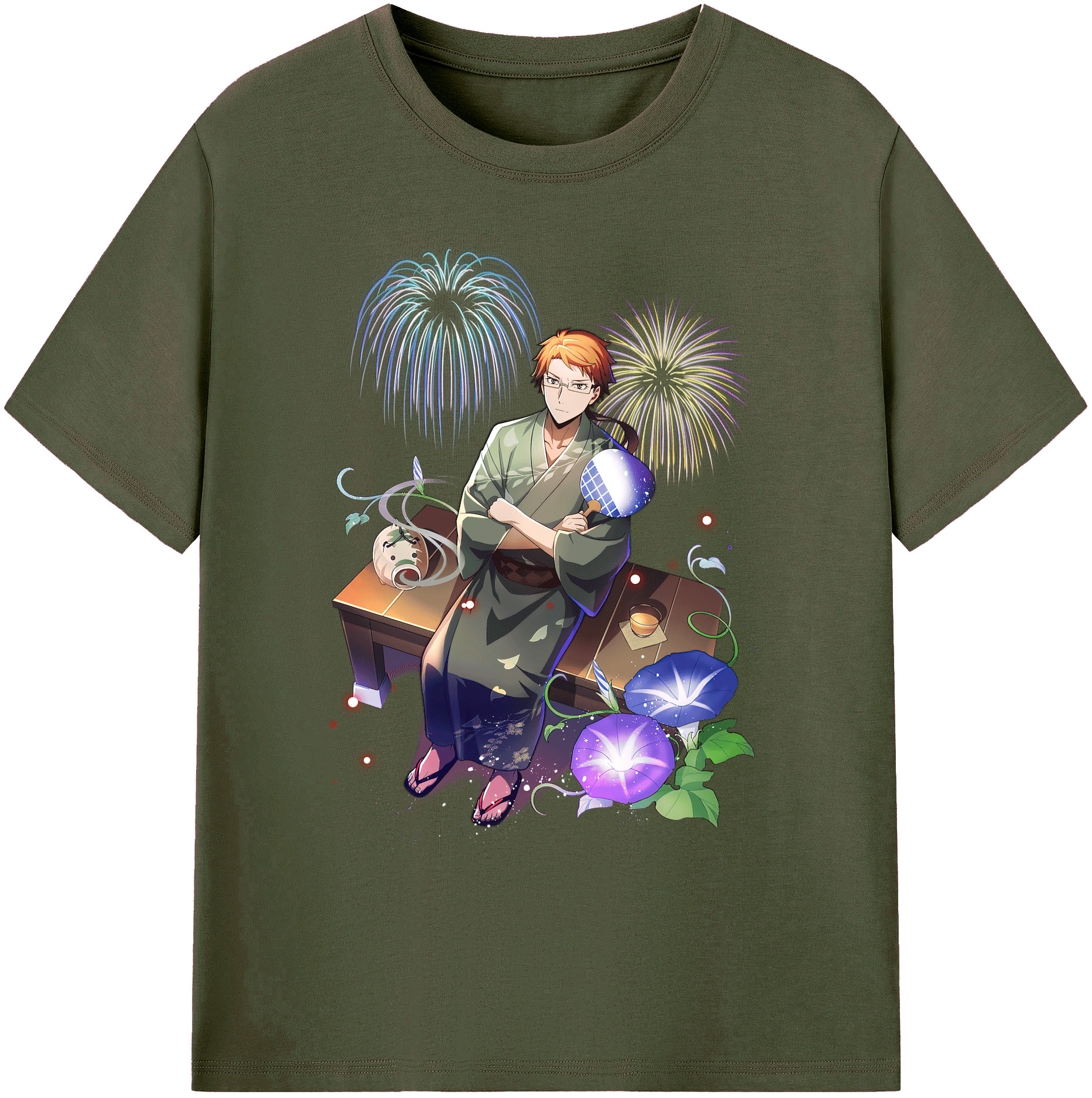 （画像用） 文豪ストレイドッグス Bungo Stray Dogs 綿100％ メンズ半袖Tシャツ｜肌触りやわらか＆通気性